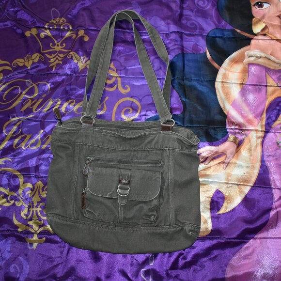 Vintage Army Military Camping Bug Out Cargo Bag Messenger Bag hobo Cross Body - Picture 1 of 15